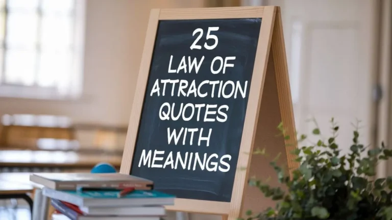 25 Law of Attraction Quotes with Meanings