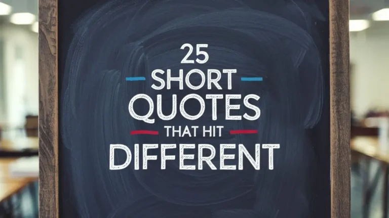 25 Short Quotes That Hit Different