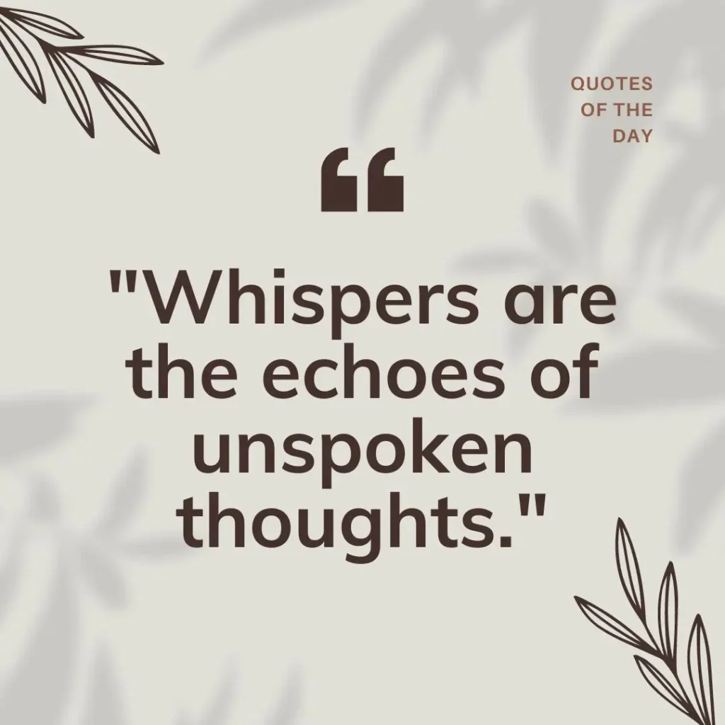 30 Whisper Quotes