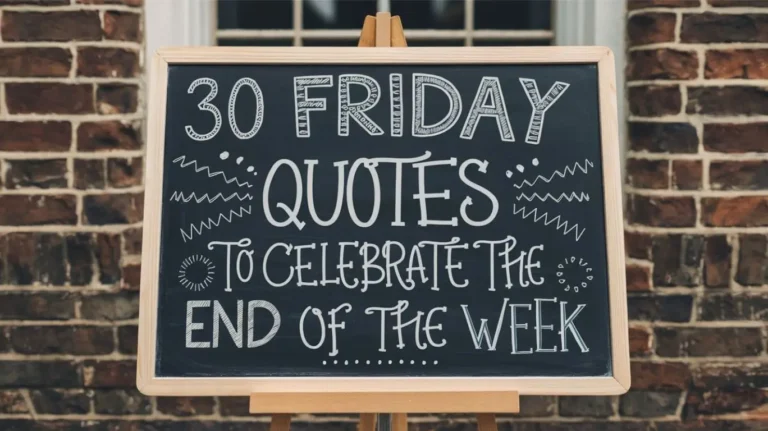 30 Friday Quotes to Celebrate the End of the Week