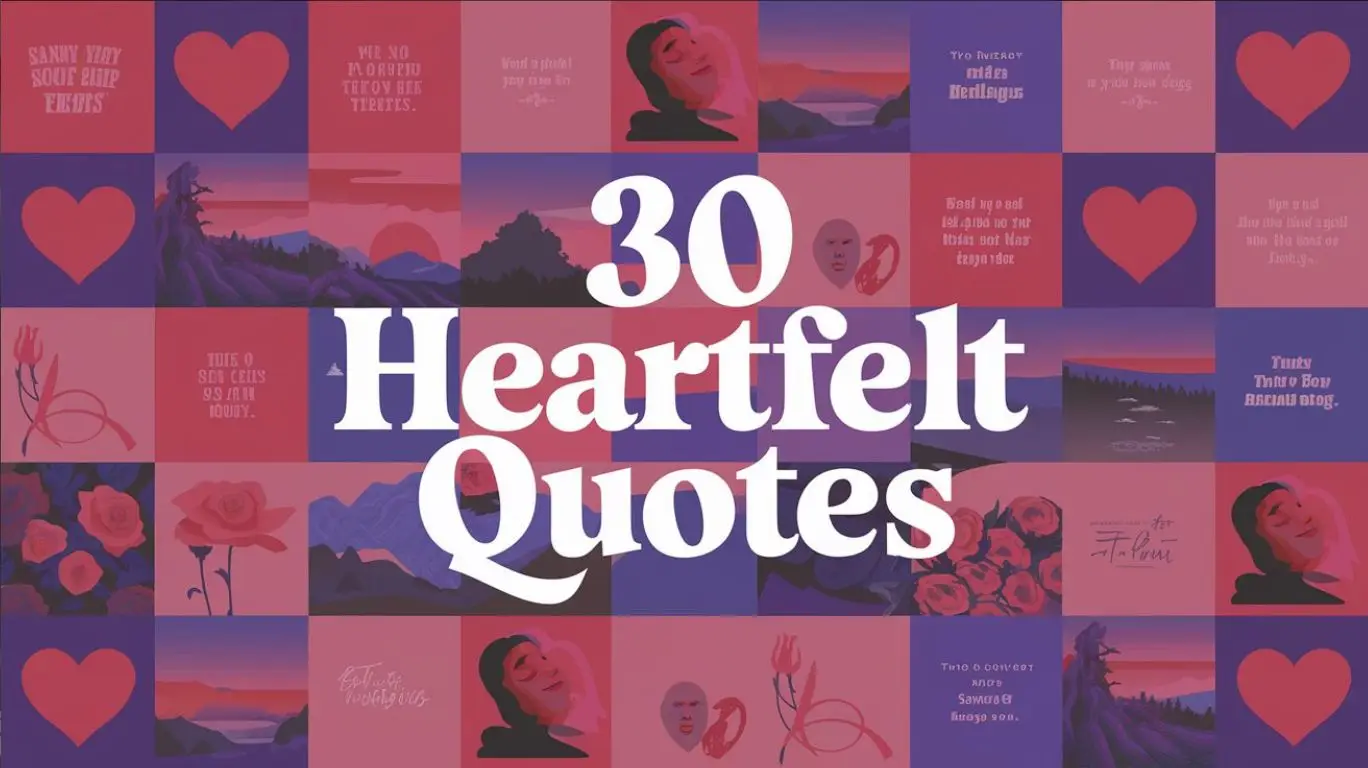 30 Heartfelt Quotes