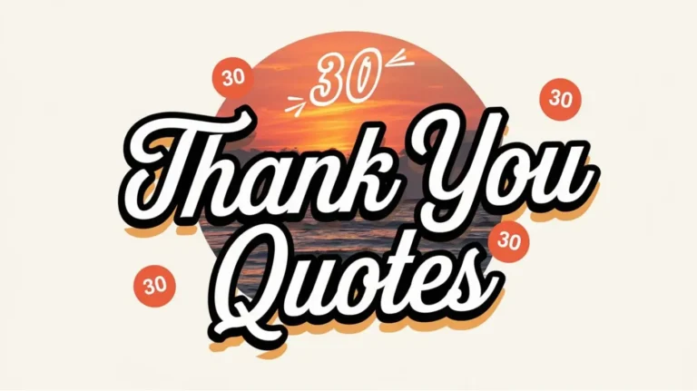 30 Thank You Quotes