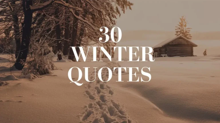 30 Winter Quotes