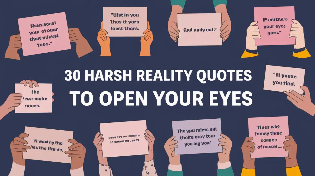 30 Harsh Reality Quotes to Open Your Eyes