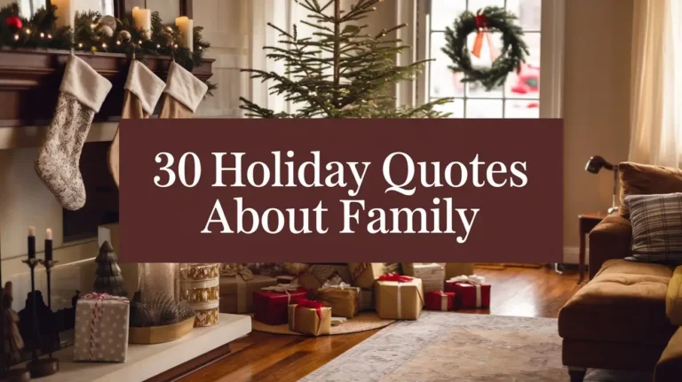 30 Holiday Quotes About Family