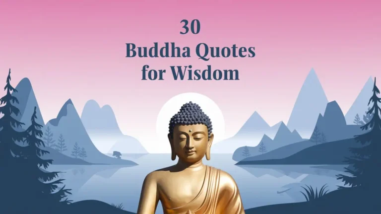 30 Buddha Quotes for Wisdom