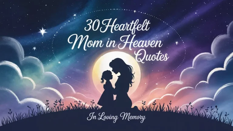 30 Heartfelt Mom in Heaven Quotes