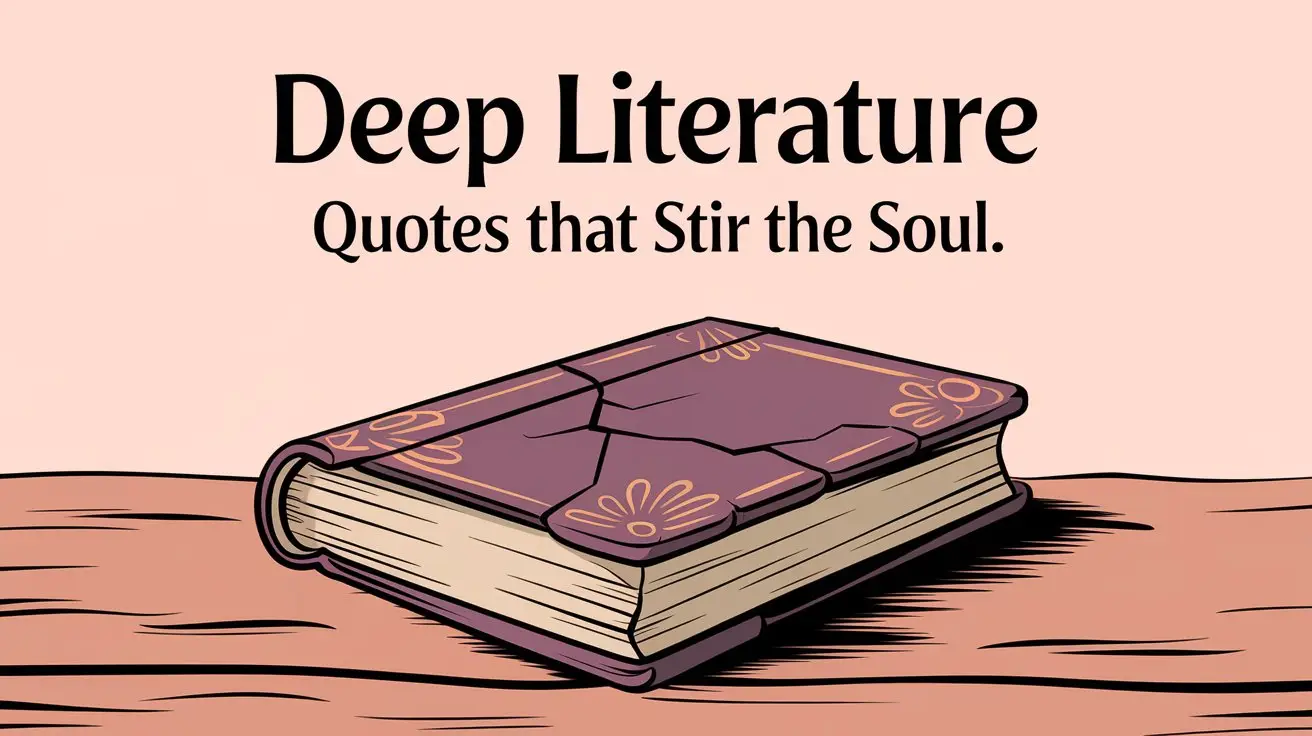 Deep Literature Quotes That Stir the Soul
