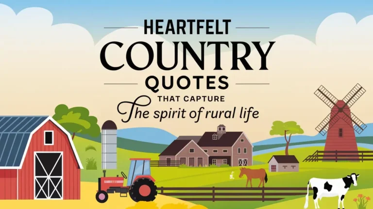 Heartfelt Country Quotes That Capture the Spirit of Rural Life