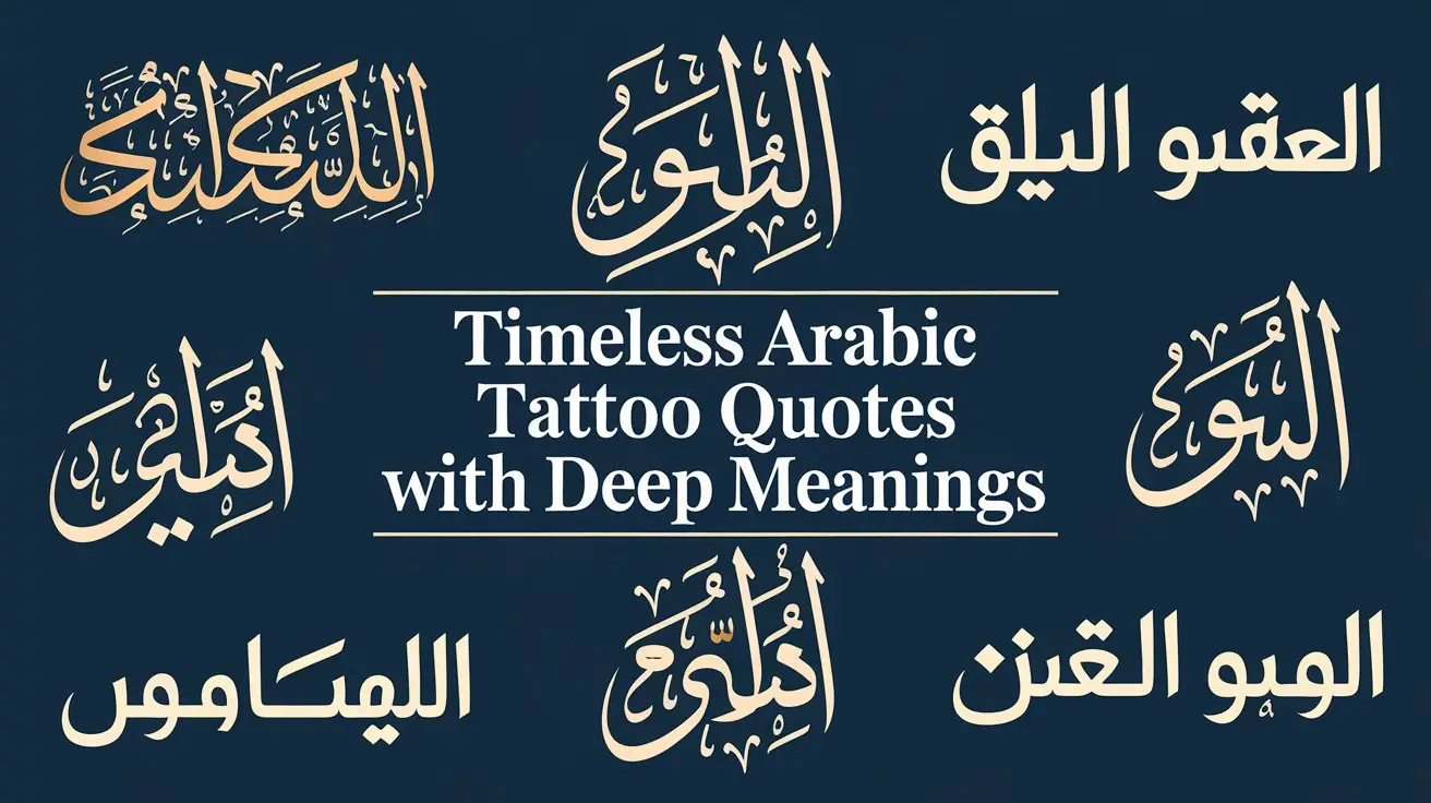 Timeless Arabic Tattoo Quotes with Deep Meanings