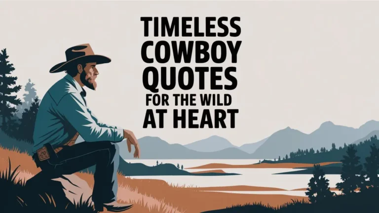 Timeless Cowboy Quotes for the Wild at Heart
